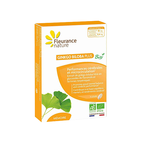 Ginkgo biloba PLUS BIO, 15 comprimés