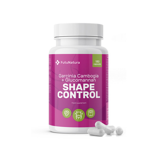Shape Control Garcinia Cambogia + Glucomannane, 180 gélules 