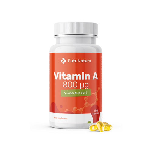 Vitamine A 800 µg, 180 gélules molles