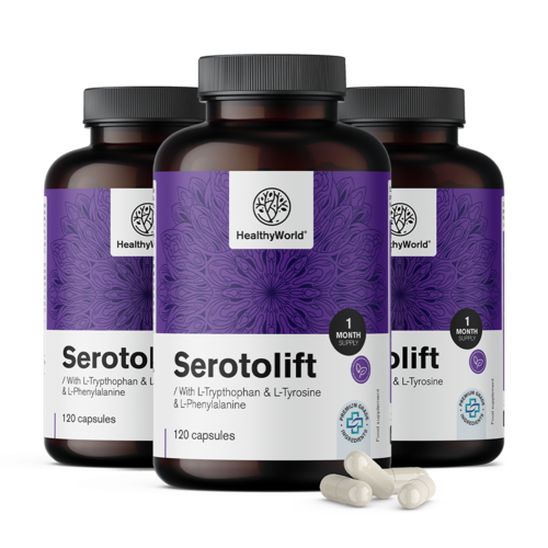 3x Serotolift – soutien à la sérotonine, ensemble 360 gélules