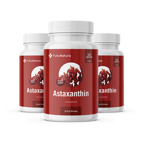 3x Astaxanthine Extra Strong ​160 mg , ensemble 360 gélules 