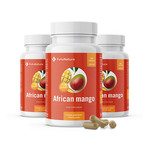 3x Mangue africaine - extrait, ensemble 180 gélules