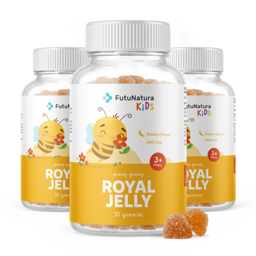3x ROYAL JELLY – Gummies pour enfants à la gelée royale, ensemble 90 gummies