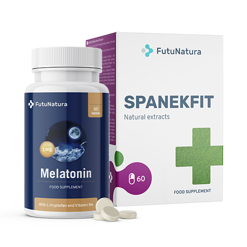 Sommeil calme : Mélatonine + Spanekfit, kit