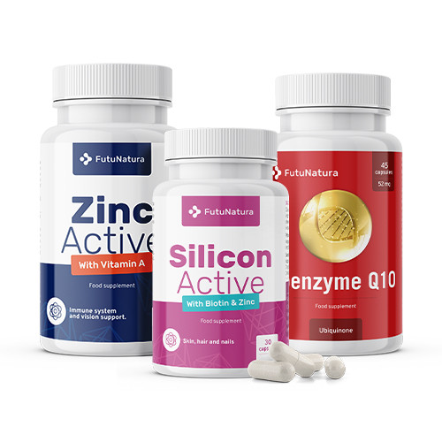 Source minérale : Zinc Active + Silicium Active + Coenzyme Q10, kit