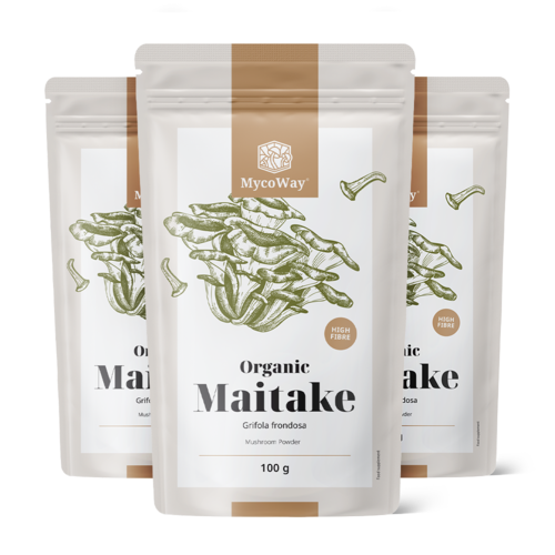 3x Poudre de Maïtaké BIO, ensemble 300 g
