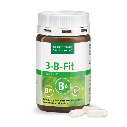 3-B-FIT : vitamine B6 + B12 + acide folique, 120 gélules