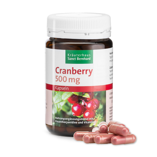 Canneberges 500 mg, 90 gélules