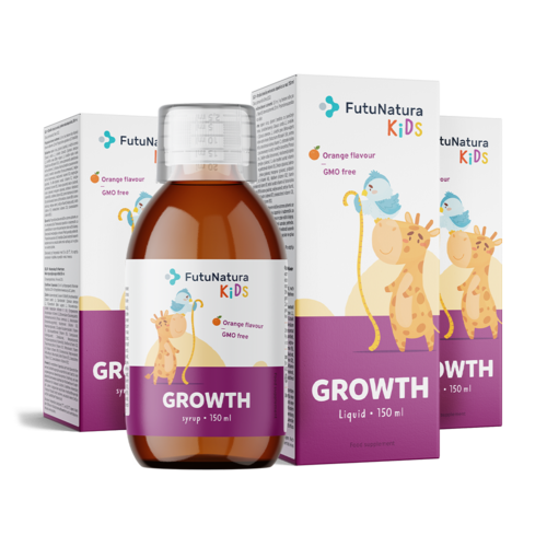 3x GROWTH – Υγρό συμπλήρωμα διατροφής για παιδιά στην ανάπτυξη, συνολικά 450 ml