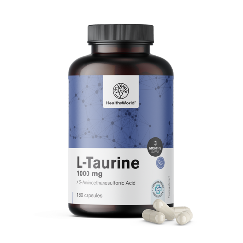 L-ταυρίνη 1000 mg, 180 κάψουλες