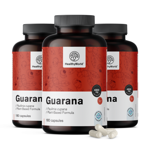 3x Γκουαρανά 4800 mg, συνολικά 540 κάψουλες