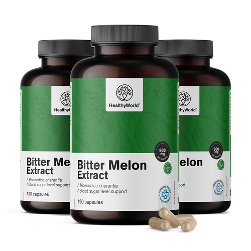 3x Πικρό πεπόνι 900 mg, συνολικά 360 κάψουλες