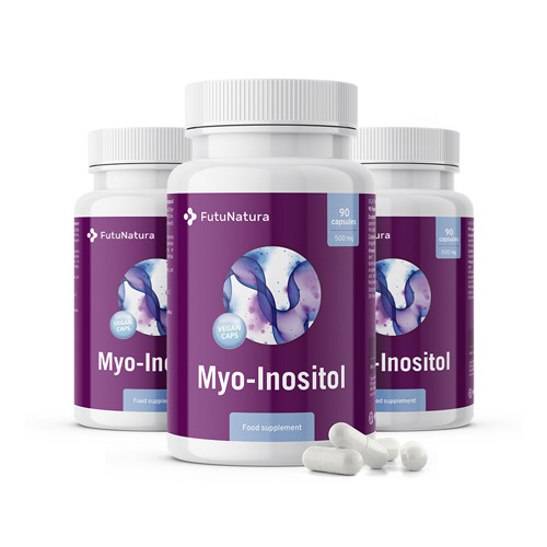 3x Μυο-ινοσιτόλη 500 mg, συνολικά 270 κάψουλες