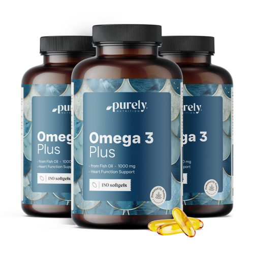 3x Ωμέγα-3 Plus 1000 mg, συνολικά 540 μαλακές κάψουλες