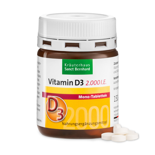 Βιταμίνη D3 2000 IU, 150 δισκία