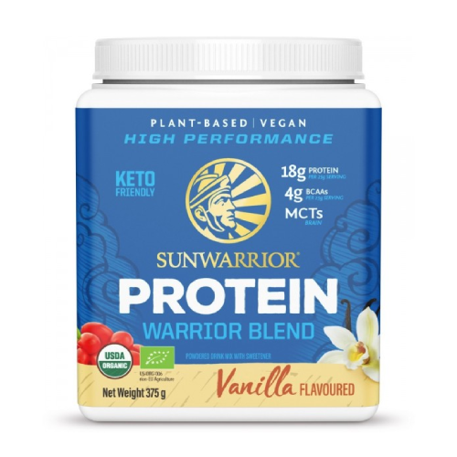 BIO Vegan πρωτεΐνη με γλυκαντικό – βανίλια, 375 γρ