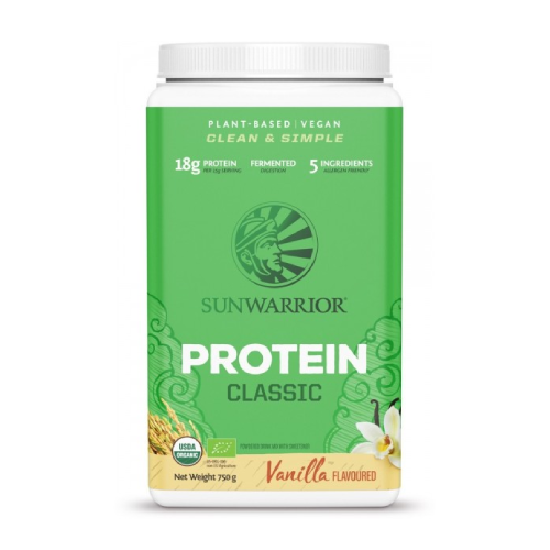 BIO Vegan πρωτεΐνη με γλυκαντικό – βανίλια, 750 γρ