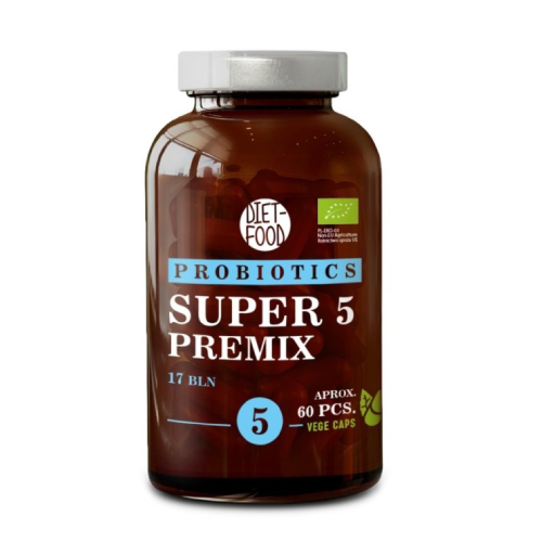 BIO Super 5 Premix – kompleks mikrobioloških kultura, 60 kapsula
