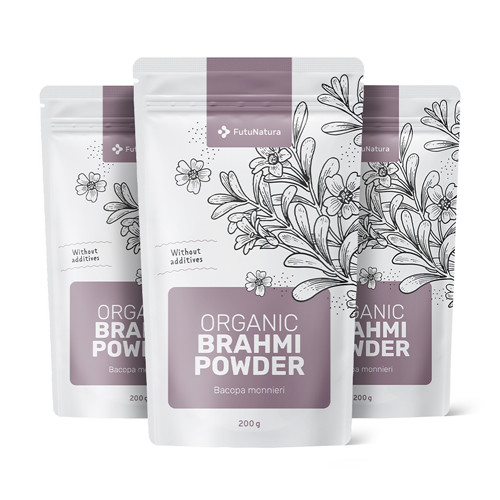 3x BIO Brahmi u prahu, ukupno 600 g
