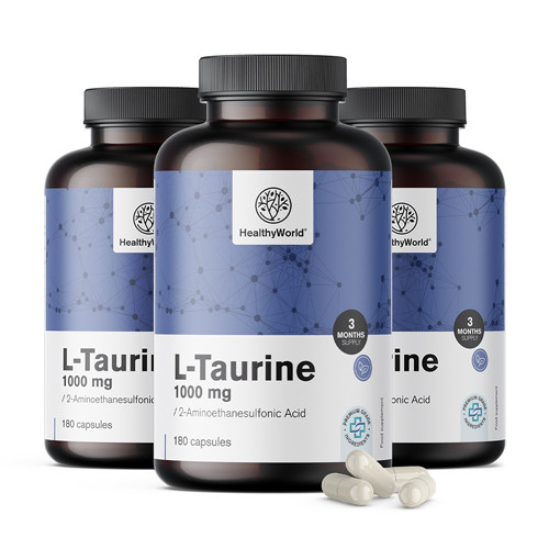 3x L-taurin 1000 mg, ukupno 540 kapsula