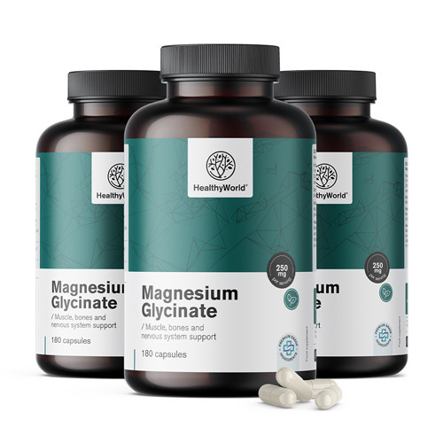3x Magnezijev glicinat 250 mg, ukupno 540 kapsula