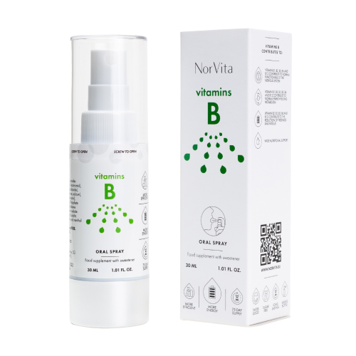 Vitamini B kompleksa - veganski sprej, 30 ml