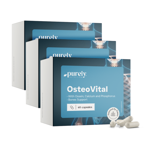 3x OsteoVital – kompleks ossein, kalcija i fosfora, ukupno 120 kapsula