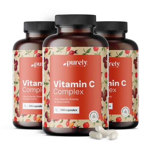 3x Vitamin C kompleks – od acerole, šipka i camu camu, ukupno 540 kapsula