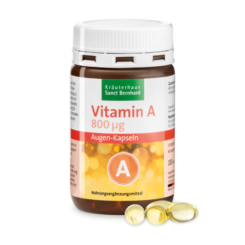 Vitamin A - vid, oči, 180 kapsula