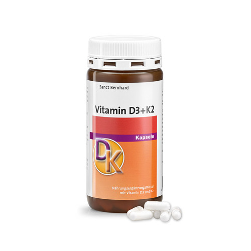 Vitamin D3 + K2, 180 kapsula