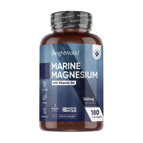 Morski magnezij s vitaminom B6, 180 kapsula