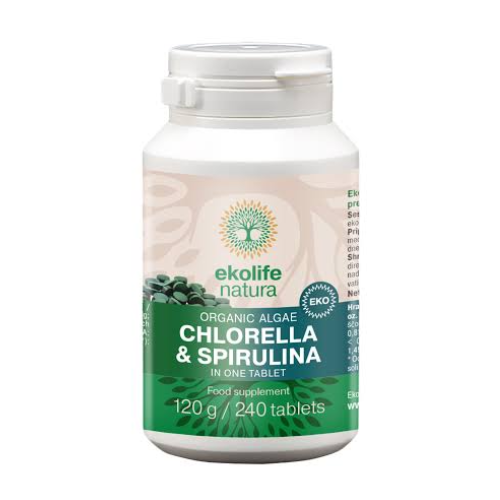 BIO Chlorella + Spirulina, 240 tabletta