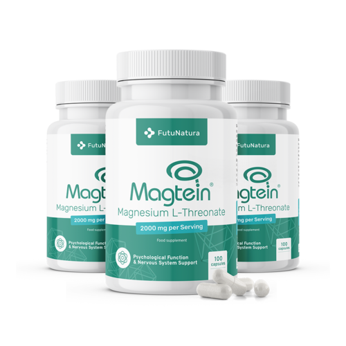 3x Magnézium L-treonát Magtein® 2000 mg, összesen 300 kapszula