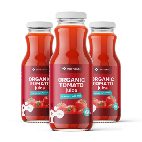 3x BIO Paradicsomlé himalájai sóval, összesen 900 ml