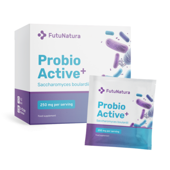 Probio Active PLUS - Saccharomyces boulardii 250 mg tasakokban.