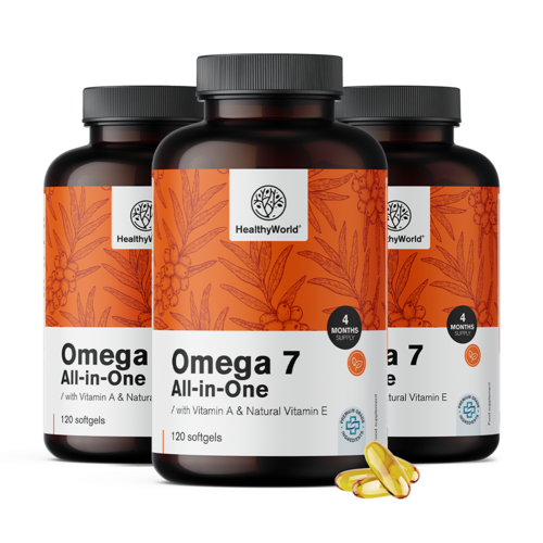3x Omega-7 All-in-One, összesen 360 lágy kapszula