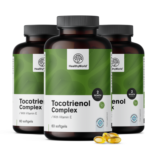 3x Tocotrienol komplex E-vitaminnal, összesen 180 kapszula