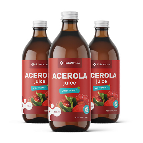 3x Acerola gyümölcslé, összesen 1500 ml