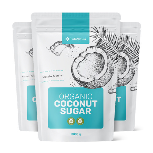 3x BIO Kókuszcukor, összesen 3000 g
