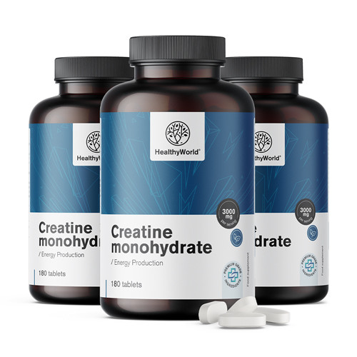 3x Kreatin-monohidrát 3000 mg, összesen 540 tabletta