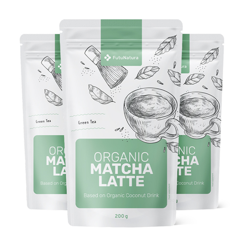 3x BIO Matcha latte – ital, összesen 600 g
