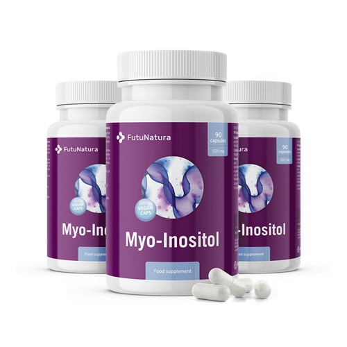 3x Mio-inozitol 500 mg, összesen 270 kapszula