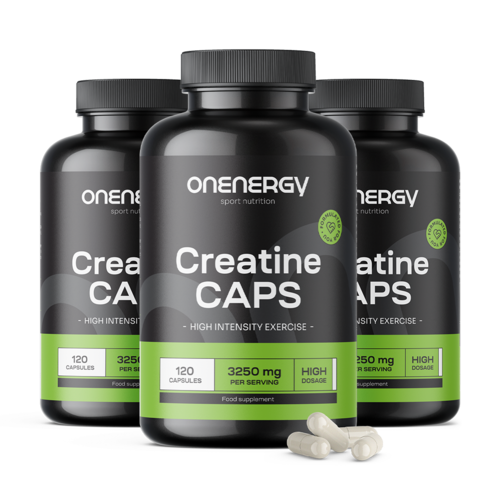 3x Kreatin – 100 % Creapure®, összesen 360 kapszula