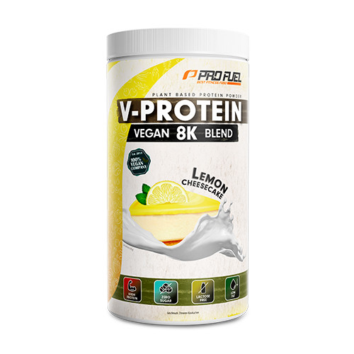 V-Protein 8K Vegán fehérje – citromos sajttorta, 750 g
