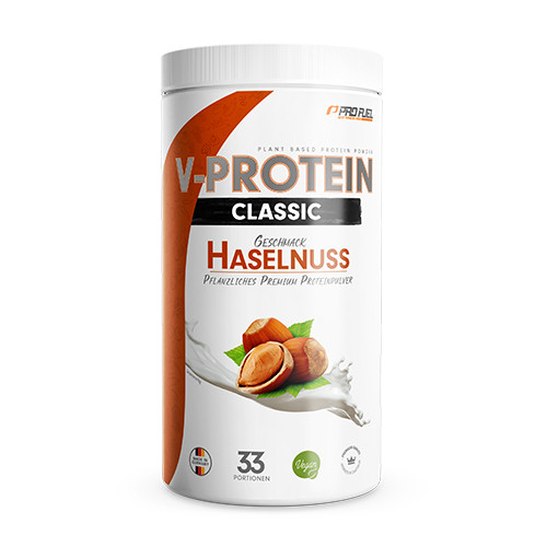 V-Protein Classic vegán fehérje – mogyoró, 1000 g