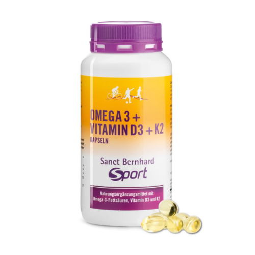 Sport Omega-3 + D3 + K2-vitamin, 120 kapszula