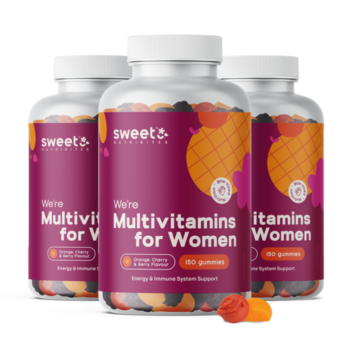 3x Multivitamin nőknek, összesen 450 gumicukor
