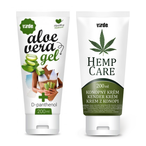 Szép bőr: Aloe Vera gél + Kenderkrém, csomag