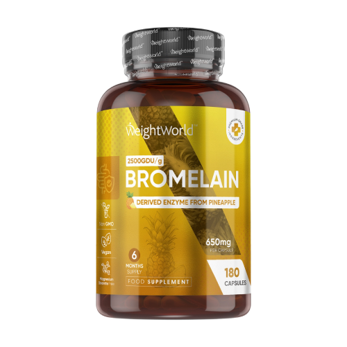 Bromelain 650 mg, 180 kapszula