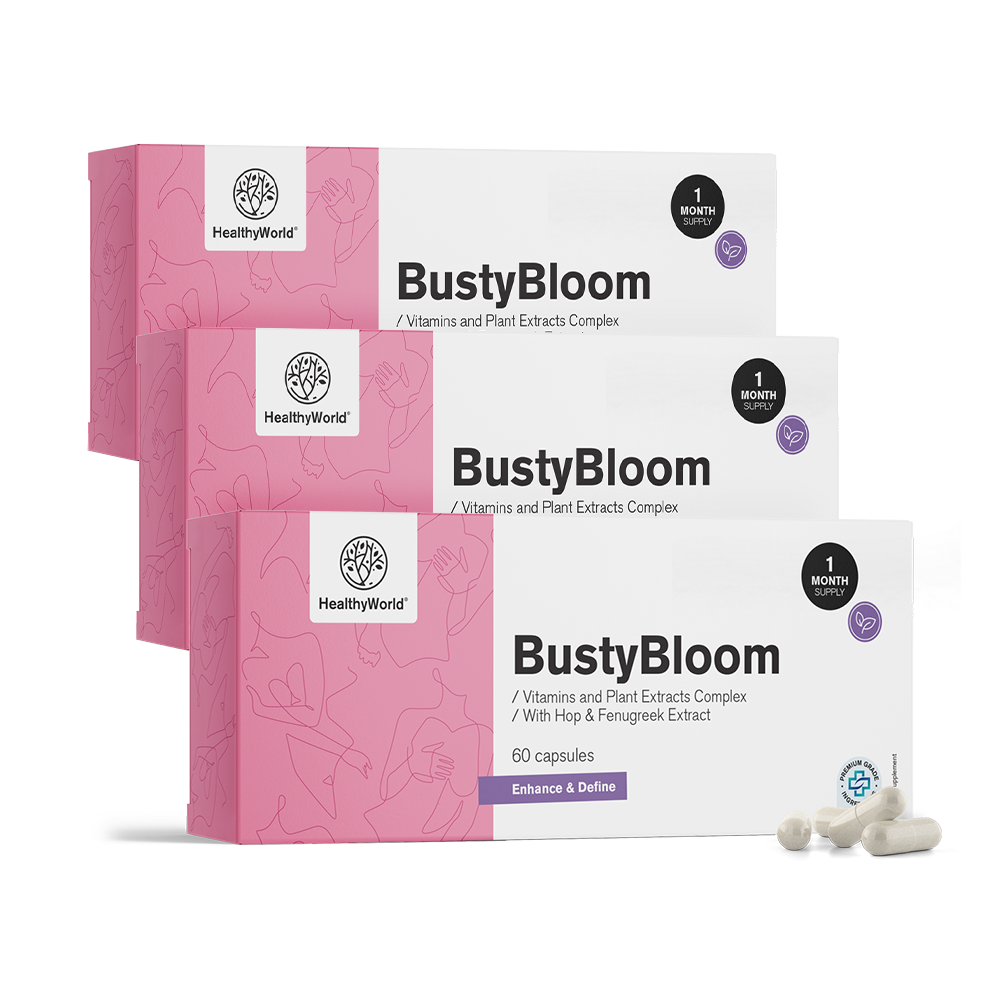 BustyBloom - комплекс от витамини и растителни екстракти.